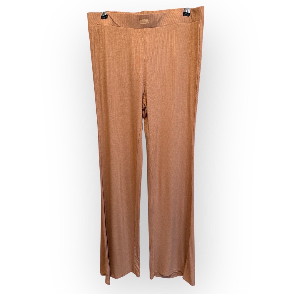 Steve Madden Ribbed Flare Lounge Pants Size Large - Picture 2 of 5